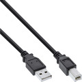 InLine® USB 2.0 Kabel, A an B, schwarz, 3m
