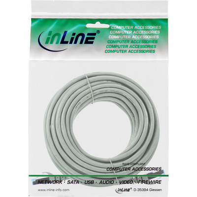 InLine® Patchkabel, Cat.6A, S/FTP, TPE flexibel, grau, 7,5m  (Produktbild 5)
