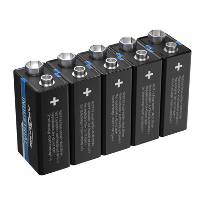 ANSMANN 1505-0002 Lithium-Industriebatterie 9V-E-Block, 5er-Pack (Produktbild 1)
