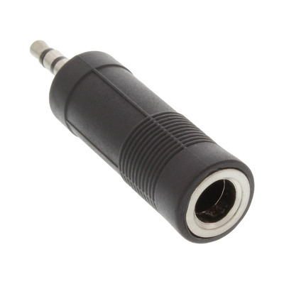 InLine® Audio Adapter, 3,5mm Klinke Stecker Stereo an 6,3mm Klinke Buchse Stereo (Produktbild 1)